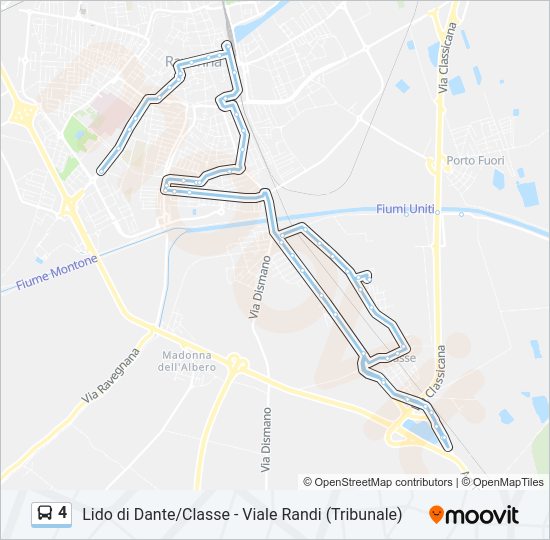 4 bus Line Map