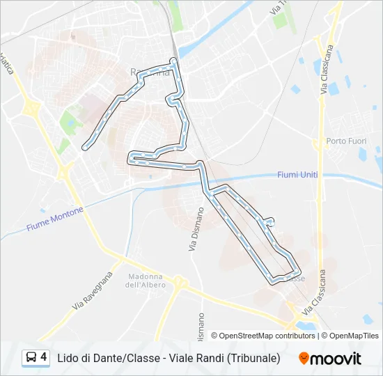 4 Bus Line Map