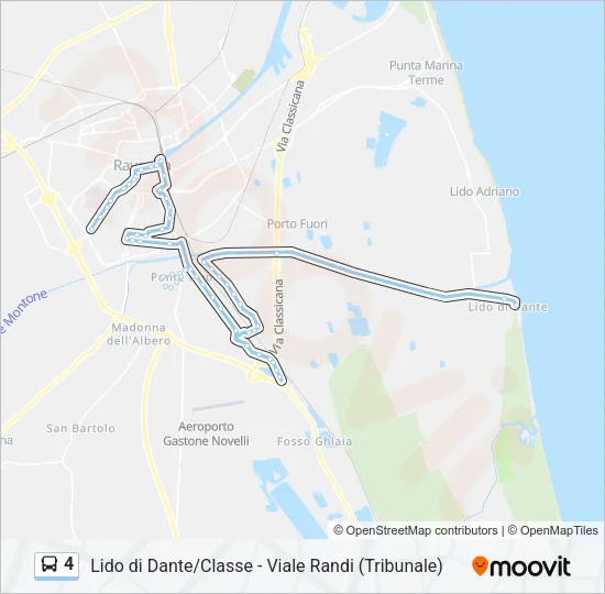 4 Bus Line Map