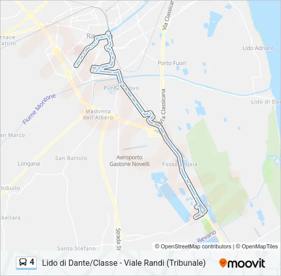 4 Bus Line Map