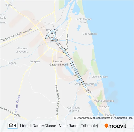 4 Bus Line Map