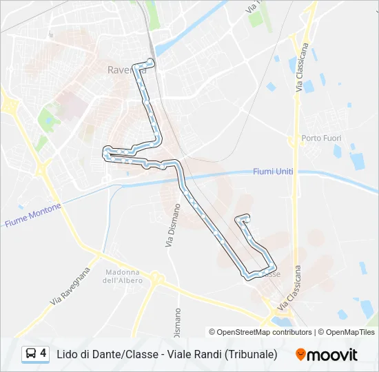 4 Bus Line Map