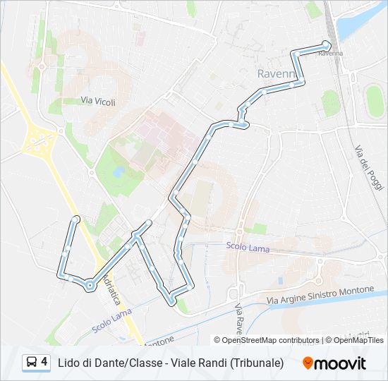 4 bus Line Map