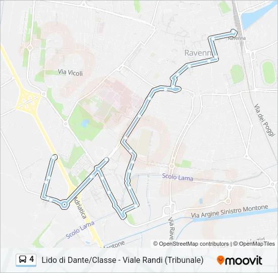 4 Bus Line Map