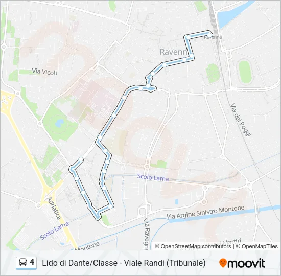 4 Bus Line Map