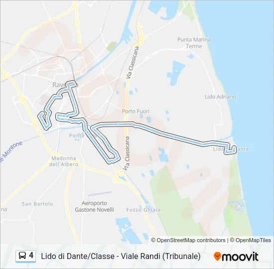 4 Bus Line Map