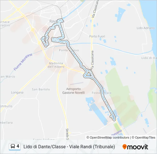 4 Bus Line Map