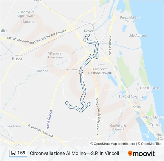 159 Bus Line Map