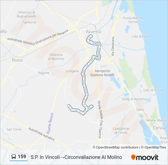 159 Bus Line Map