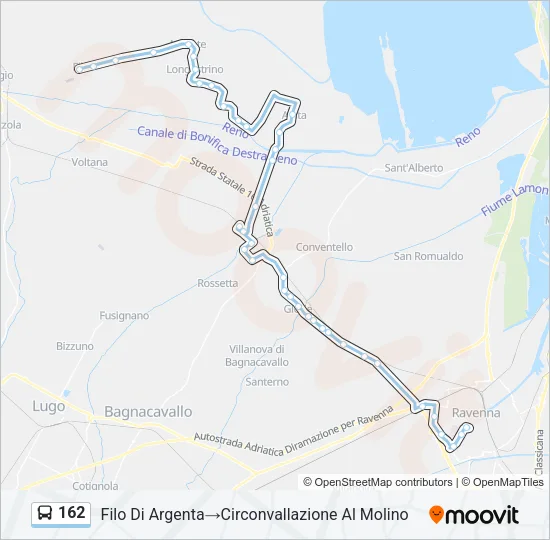 162 Bus Line Map