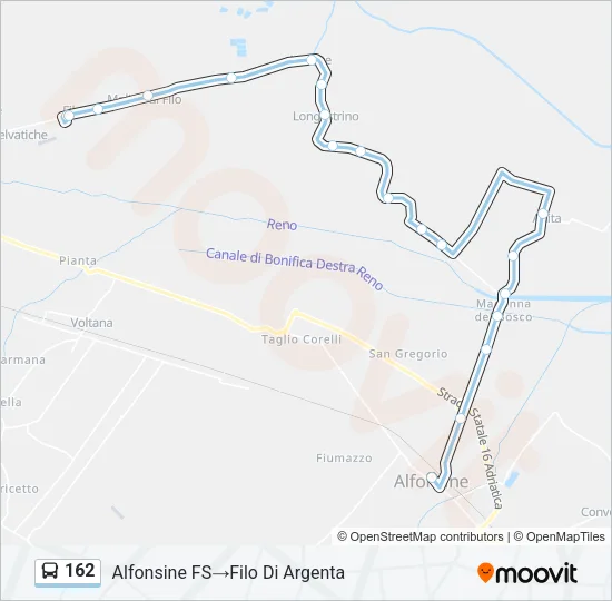 162 Bus Line Map