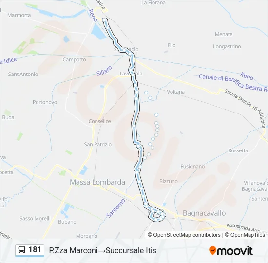 181 Bus Line Map