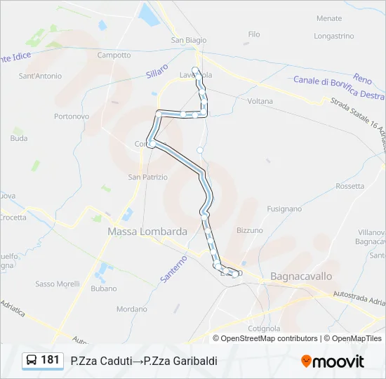 181 Bus Line Map