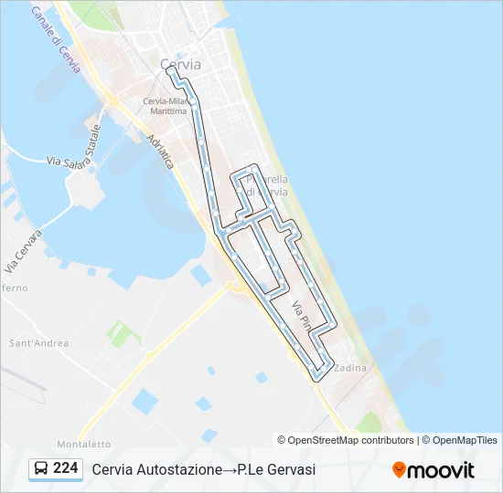 224 Bus Line Map