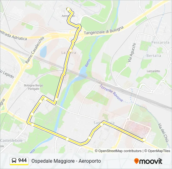 944 Bus Line Map