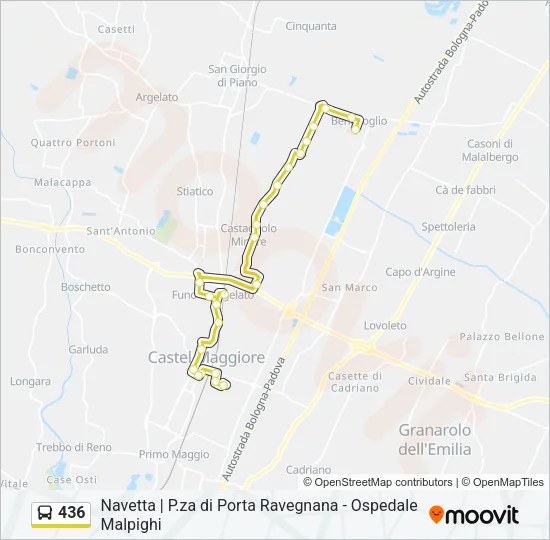 436 Bus Line Map