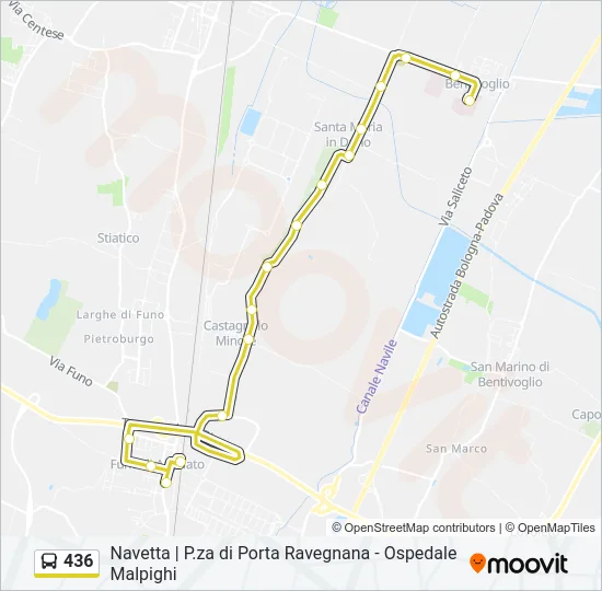 436 Bus Line Map