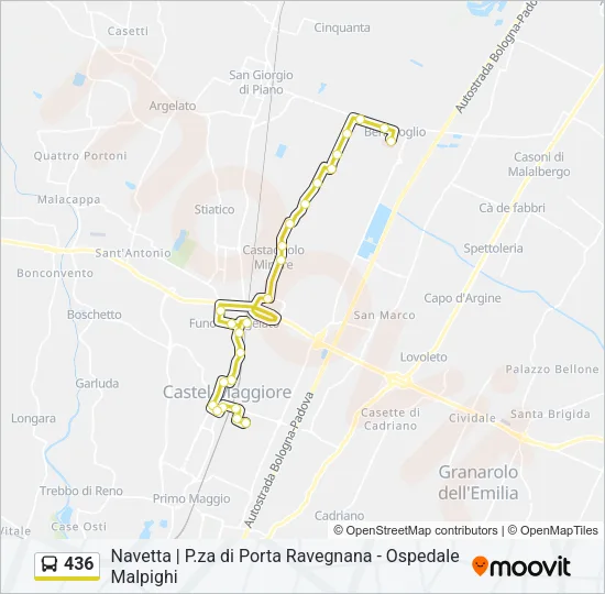 436 Bus Line Map