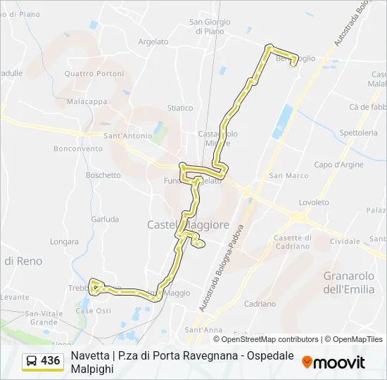 436 Bus Line Map