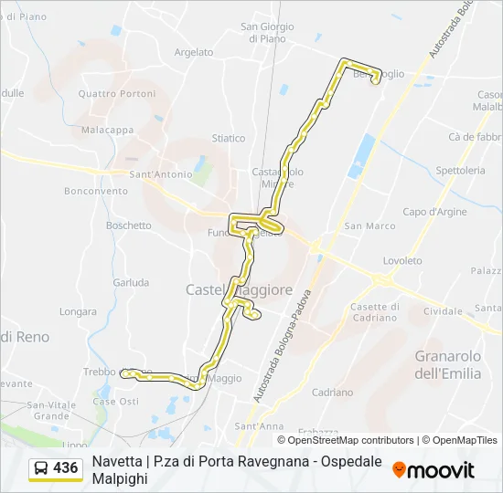 436 Bus Line Map