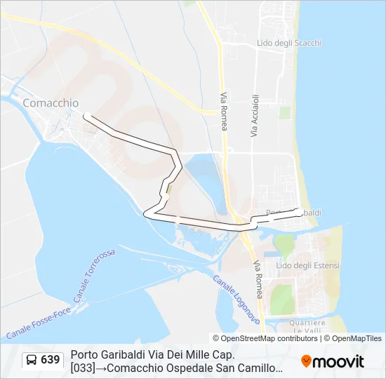 639 Bus Line Map