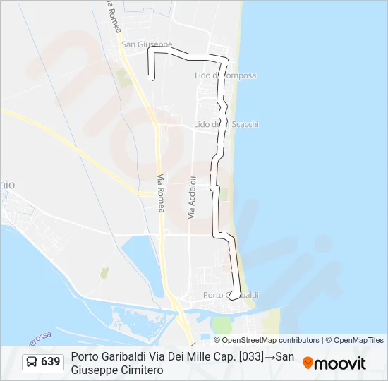 639 Bus Line Map