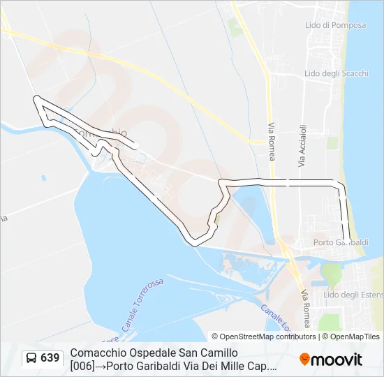639 Bus Line Map