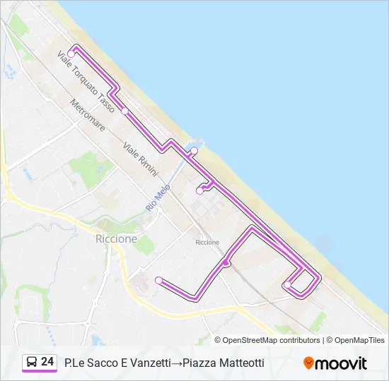 24 Bus Line Map