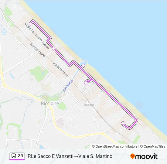 24 Bus Line Map