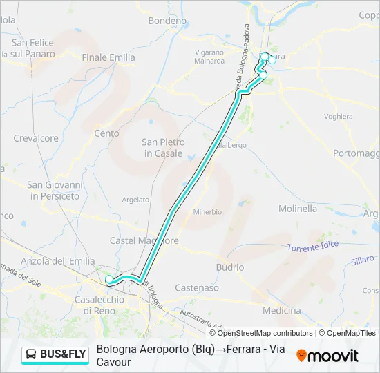 BUS&FLY Bus Line Map