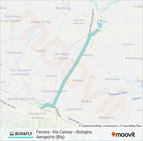 BUS&FLY Bus Line Map
