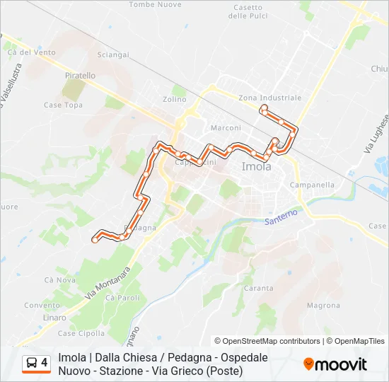 4 Bus Line Map