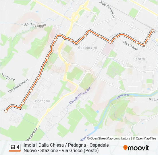 4 Bus Line Map