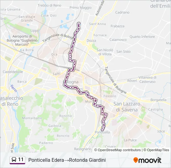 11 Bus Line Map