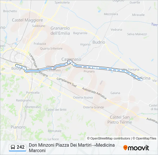 242 Bus Line Map
