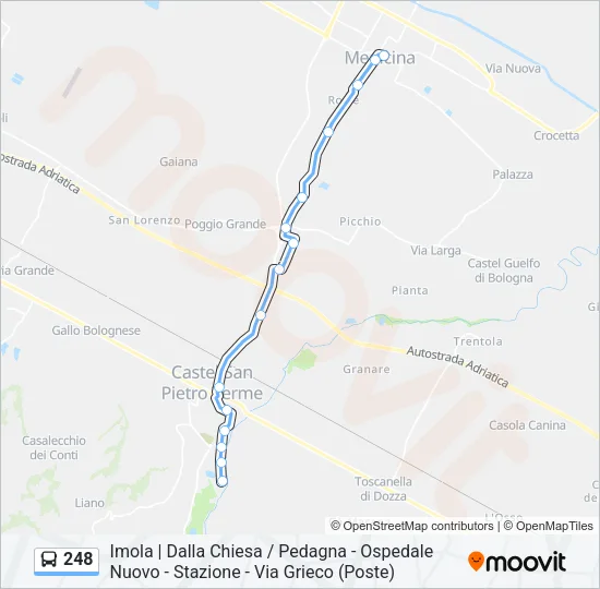 248 Bus Line Map