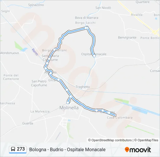 273 Bus Line Map