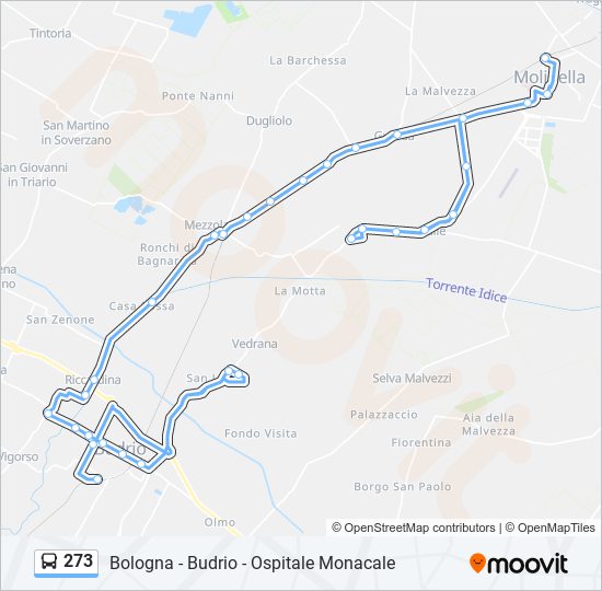 273 bus Line Map