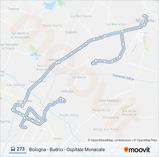 273 Bus Line Map