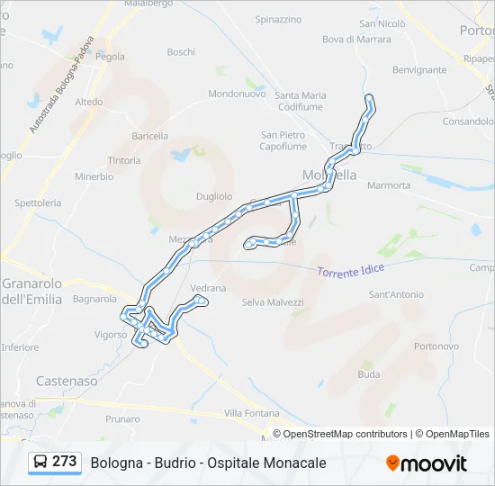 273 Bus Line Map