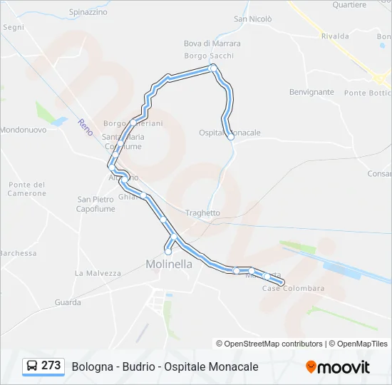 273 Bus Line Map