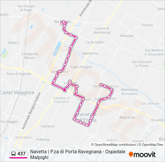 437 Bus Line Map