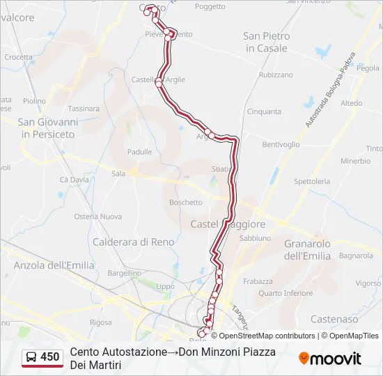 450 Bus Line Map