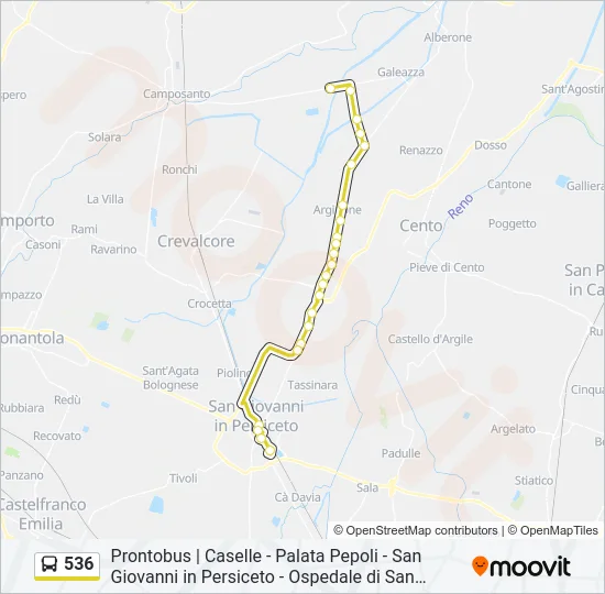 536 Bus Line Map