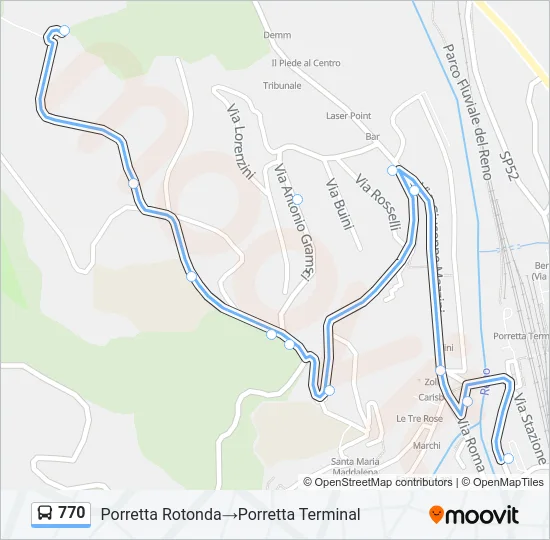 770 Bus Line Map