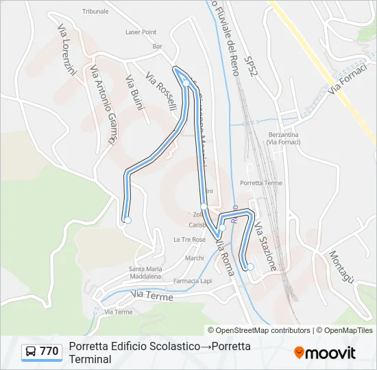 770 Bus Line Map