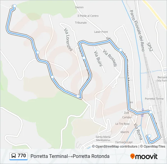 770 Bus Line Map