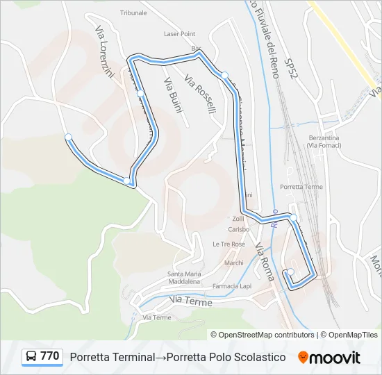 770 Bus Line Map