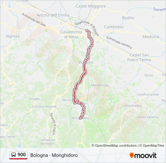 900 Bus Line Map