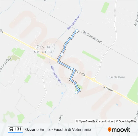 131 Bus Line Map